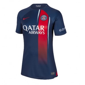 Paris Saint-Germain Replica Home Stadium Shirt for Women 2023-24 Short Sleeve